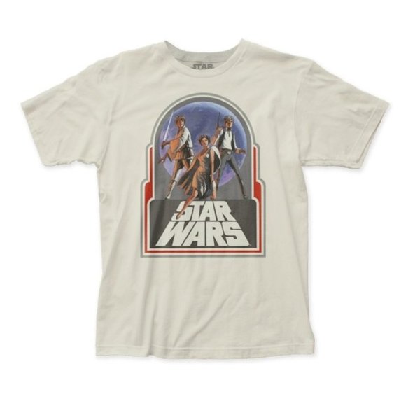Star Wars Retro Vintage Graphic T-Shirt - Picture 1 of 5